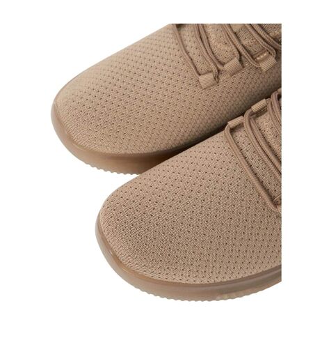 Mens Matfen Flyknit Trainers Sand Crosshatch