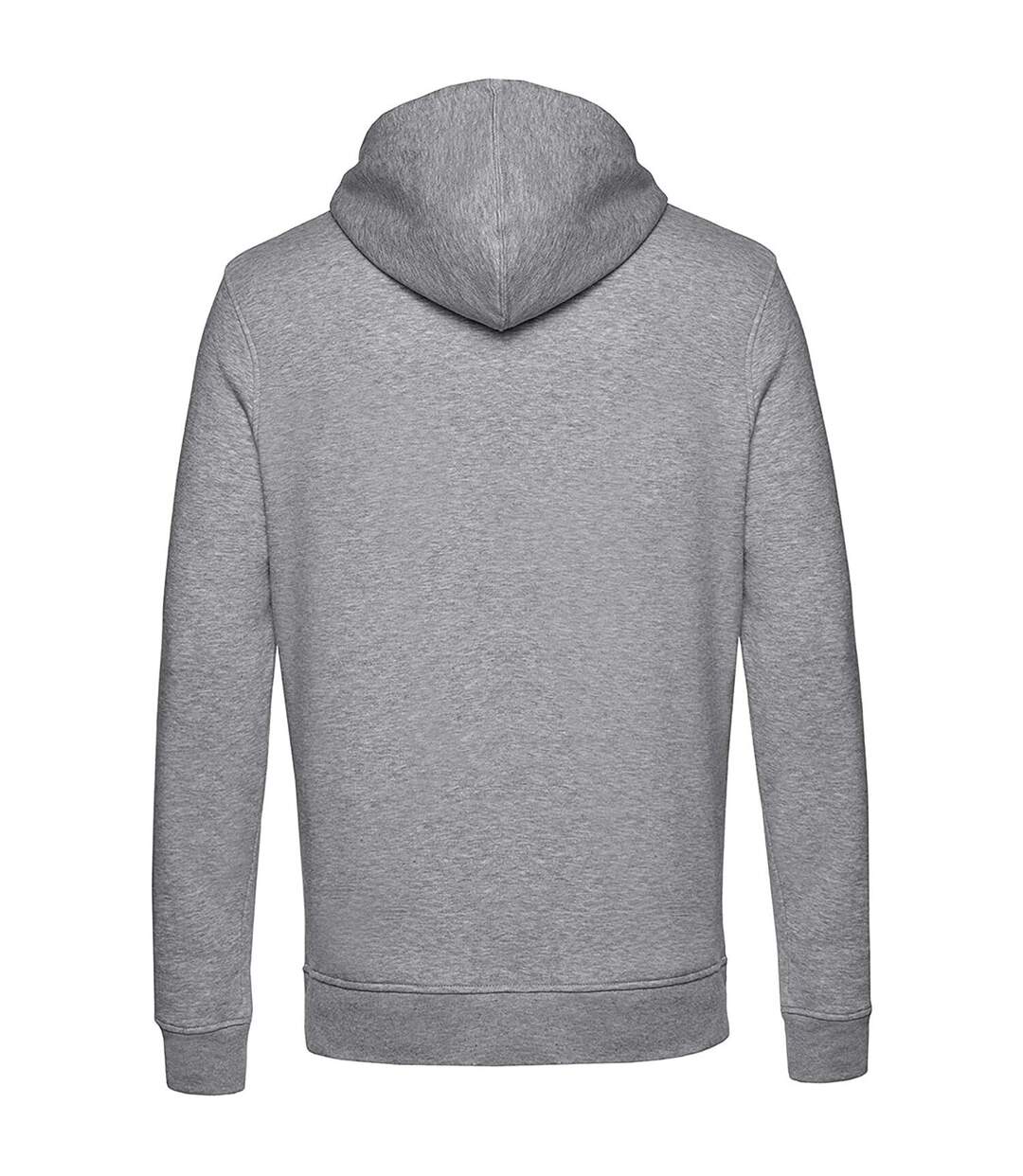 Veste à capuche organic homme gris chiné B&C-2