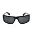 Womens/ladies Bologna Sunglasses One Size Black Dark Grey Off White-1