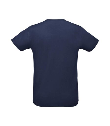 T-shirt Sprint Adulte Bleu Marine Français SOLS