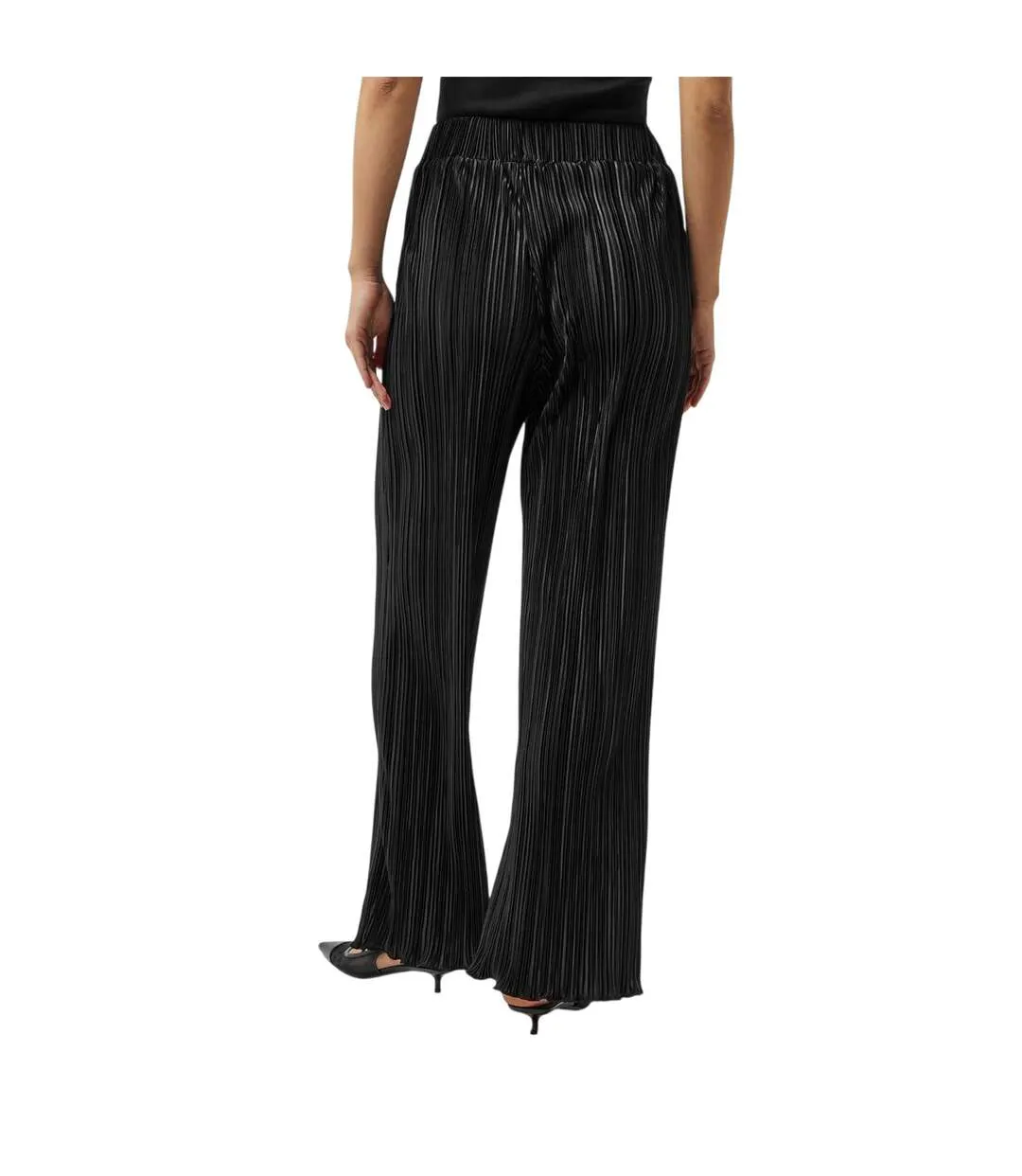 Pantalon Palazzo Palais Femme Noir 4th & Reckless-3