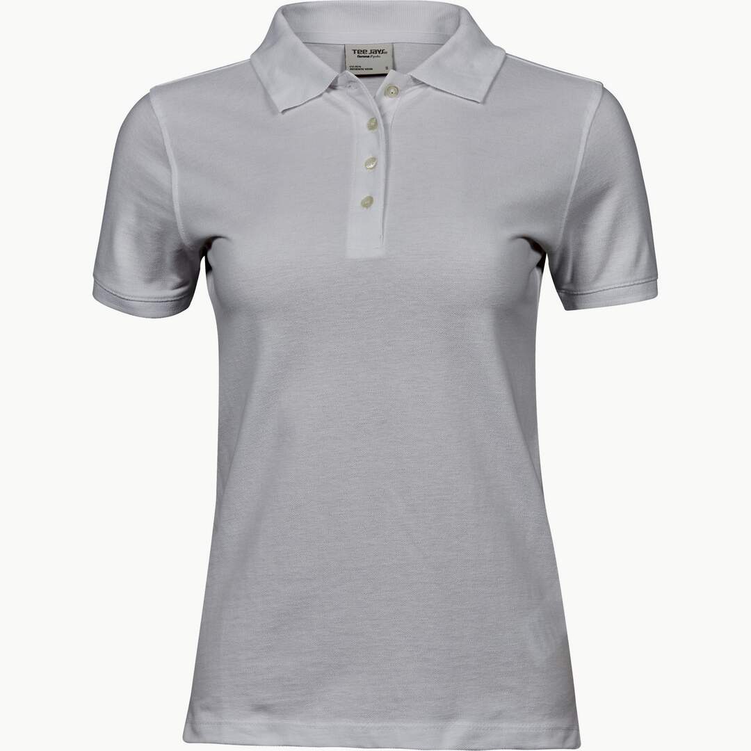 Polo femme blanc Tee Jays-1