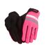 Brevet Suede Reflective Cycling Gloves Hi Vis Pink Rapha-3