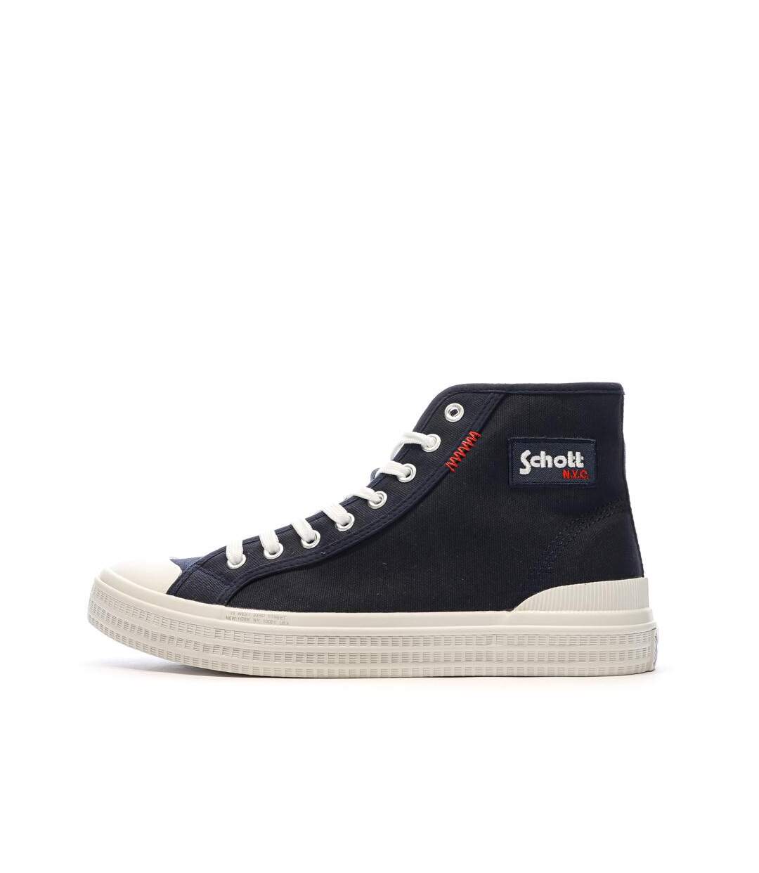 Baskets marines homme schott william-1