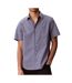 Chemise bleu homme calvin klein jeans yd multi pinstrip-1