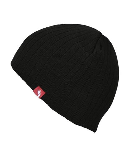 Trespass Mens Stagger Knitted Beanie Hat (Black)