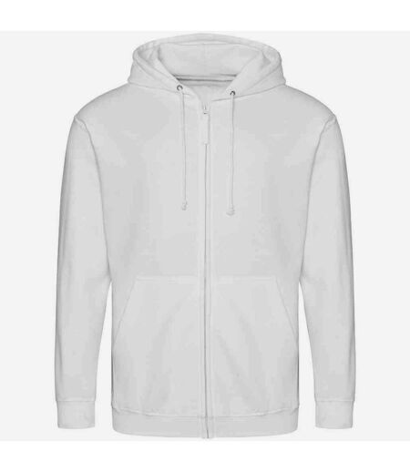 Mens full zip hoodie arctic white Awdis