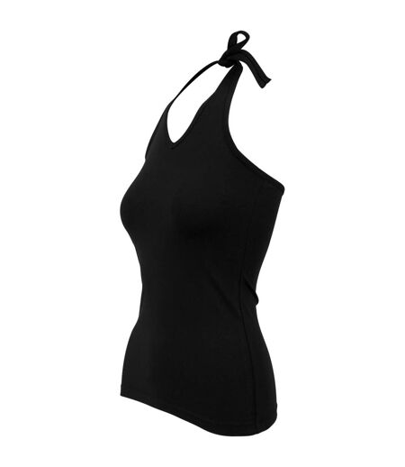Haut Dos Nu Neckholder Femme Noir Build Your Brand