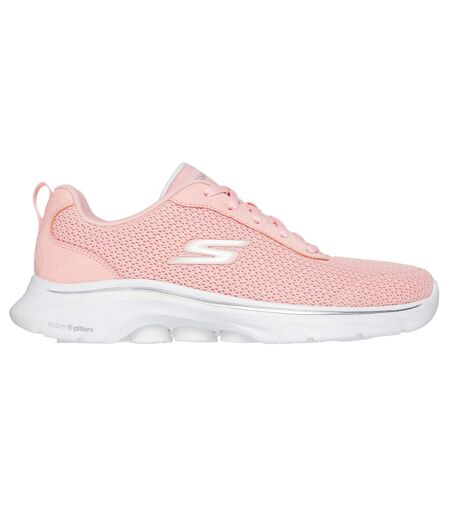 Womens/ladies Go Walk 7 Kaylor Trainers Peach Skechers