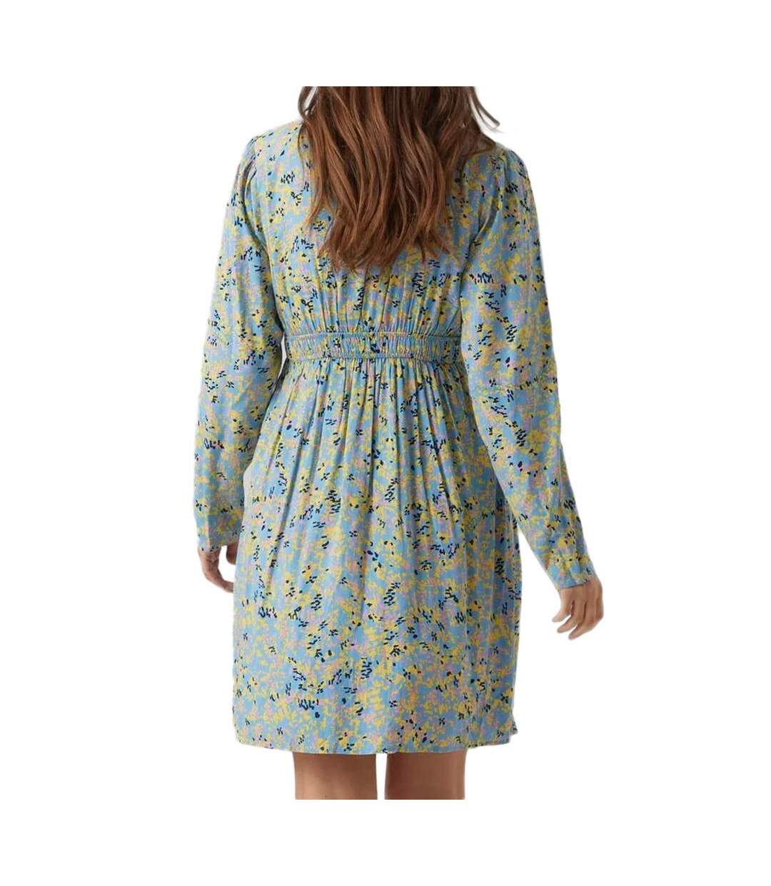 Robe D'allaitement Bleu/Jaune Femme Mamalicious Tess - L-2