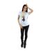 Disney T-shirt en coton à l'envers Mickey Mouse Femme/Femme (Gris sportif) - UTBI31422-4