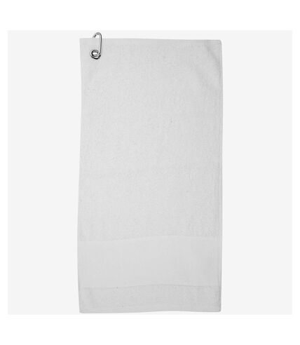 Serviette de golf taille unique blanc Towel City