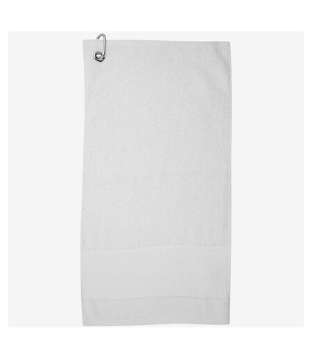 Serviette de golf taille unique blanc Towel City