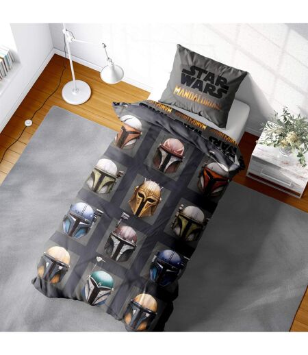 Helmet Reversible Duvet Set Multicoloured Star Wars The Mandalorian