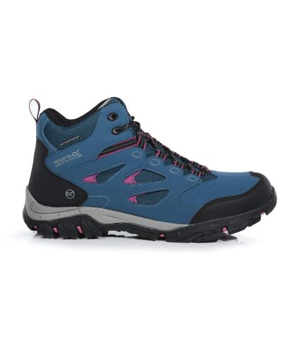 Regatta - Chaussures montantes de randonnée HOLCOMBE - Femme (Bleu marine/turquoise) - UTRG3705