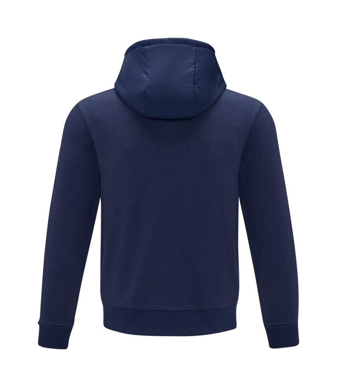 Mens darnell full zip hoodie navy Elevate Life-2