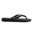 Unisex Adult Rubber Thong Strap Flip Flops Black Havaianas-1