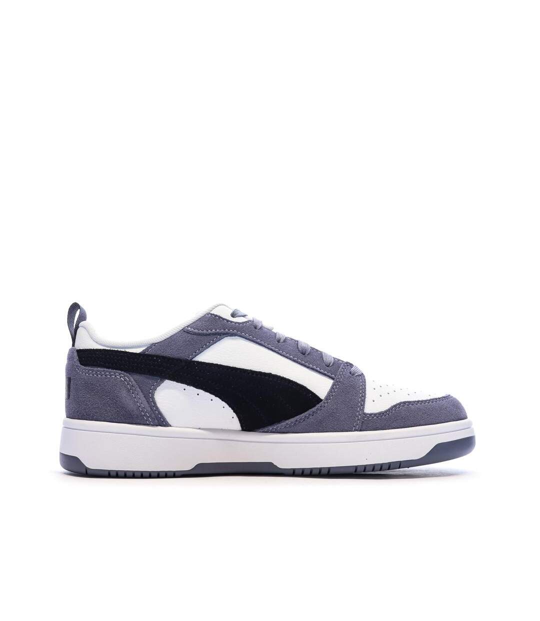 Baskets blanches/noires/bleu mixte puma caven 2.0-2