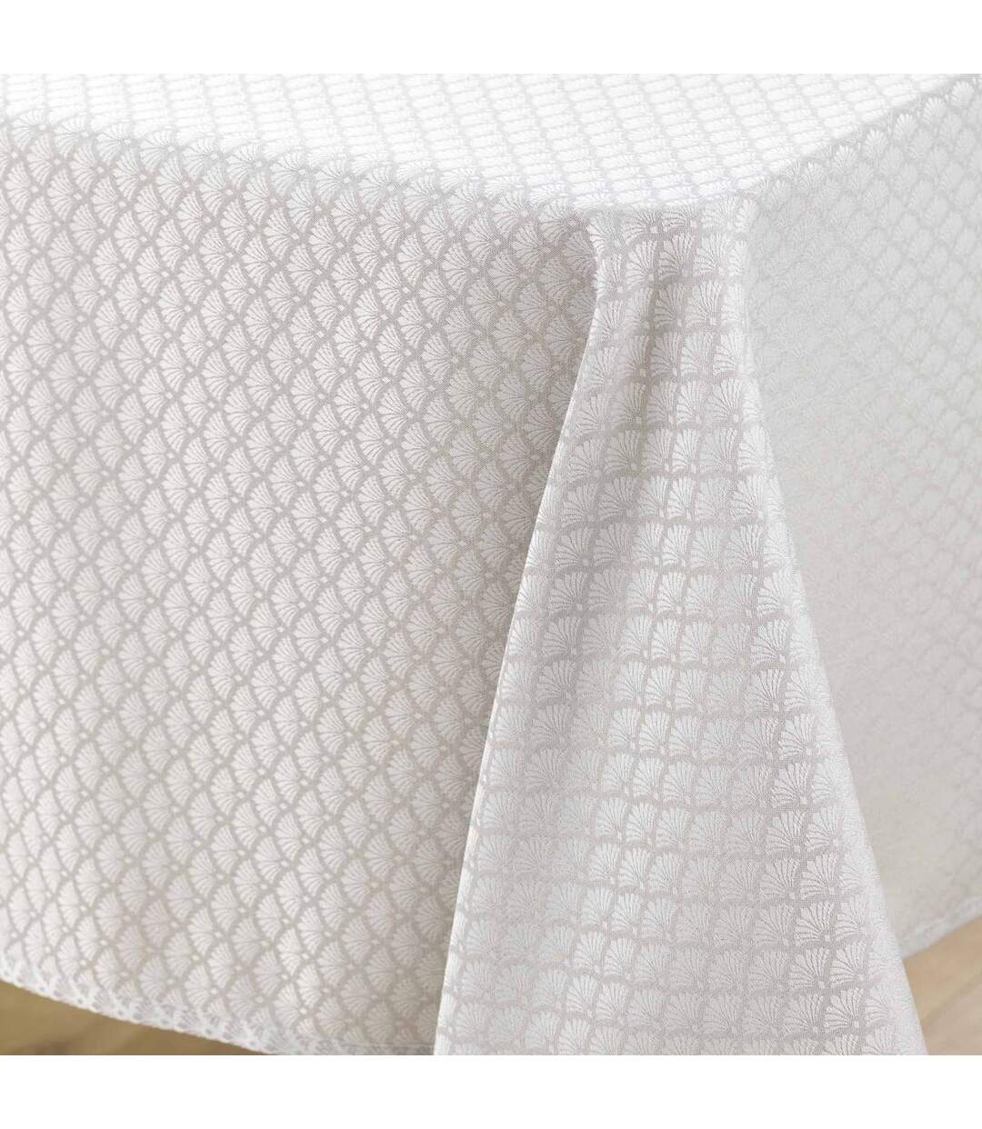 Nappe Jacquard Imprimé Artea 140x240cm Taupe-2