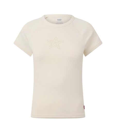 Womens/ladies Riley Starfish Slim Raglan T-shirt Off White Levis