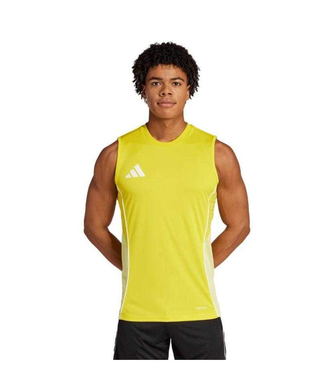 Maillot Sans Manches Tiro Competition Homme Jaune Adidas-1