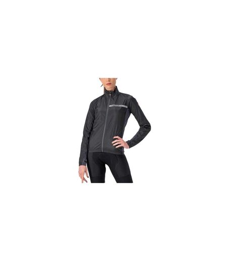 Womens/ladies Squadra Cycling Jacket Light Black Castelli