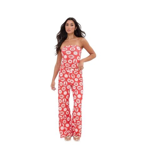 Pantalon Motif/style Imprimé Intégral Femme Rouge I Saw It First