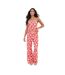 Pantalon Motif/style Imprimé Intégral Femme Rouge I Saw It First-1