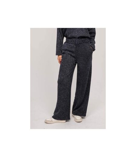 Pantalon large carreaux ELOPIA - Dona X Lisa