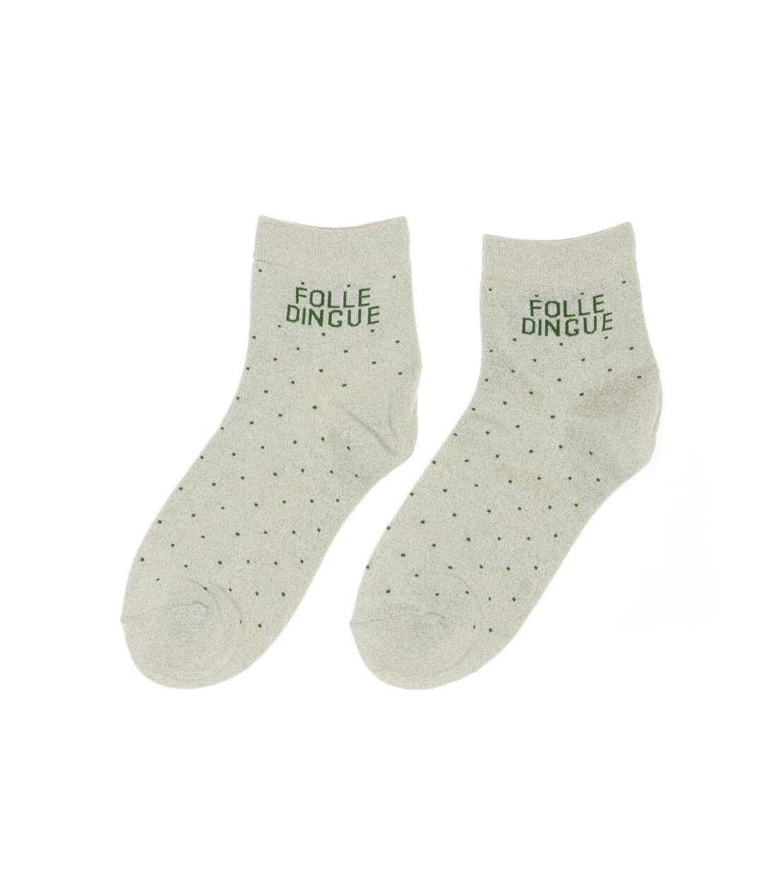 Chaussettes vert clair femme stella green folle dingue-1