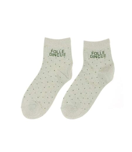 Chaussettes vert clair femme stella green folle dingue