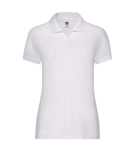 Polo 65/35 Adulte Blanc Fruit Of The Loom
