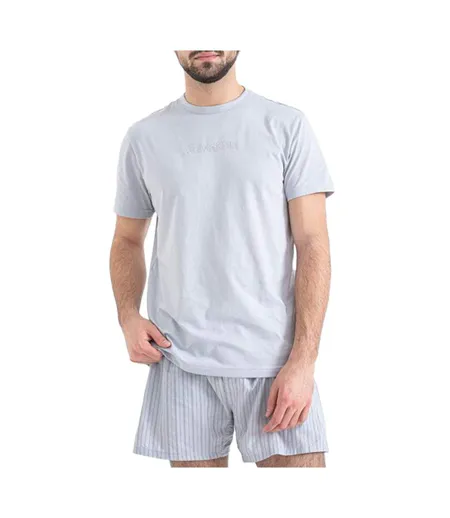 Pyjama gris homme calvin klein jeans poplin