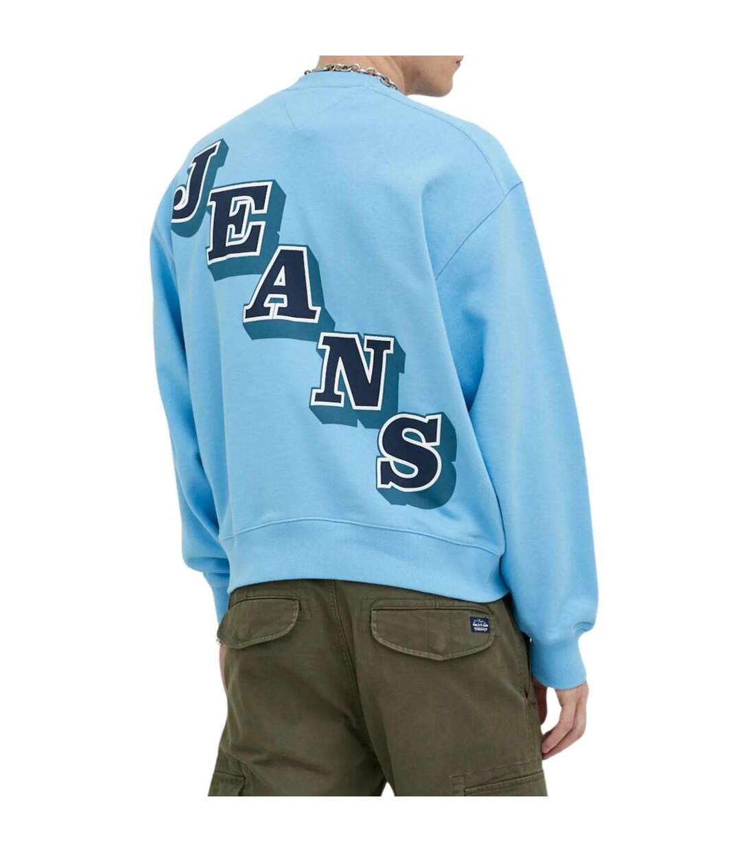 Sweat Motif/style Gros Logo Homme Bleu Tommy Jeans-2