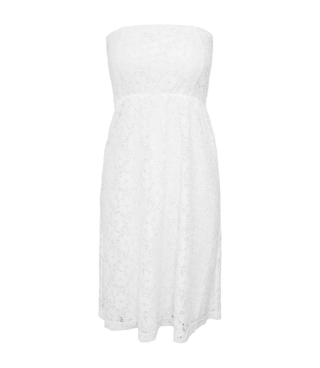 Robe Motif/style Lacets Femme Blanc Urban Classics-1