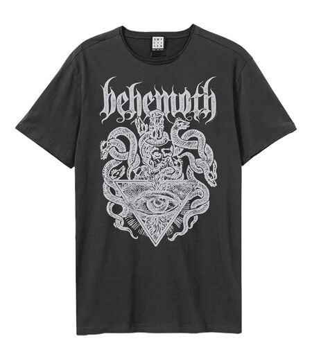 Unisex Adult Death Crest Behemoth T-shirt Charcoal Amplified
