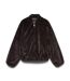 Veste fausse fourrure marron femme vero moda jaliga-2