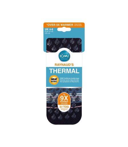1 Pack Thick 3.1 TOG Non Slip Thermal Slipper Socks for Raynauds