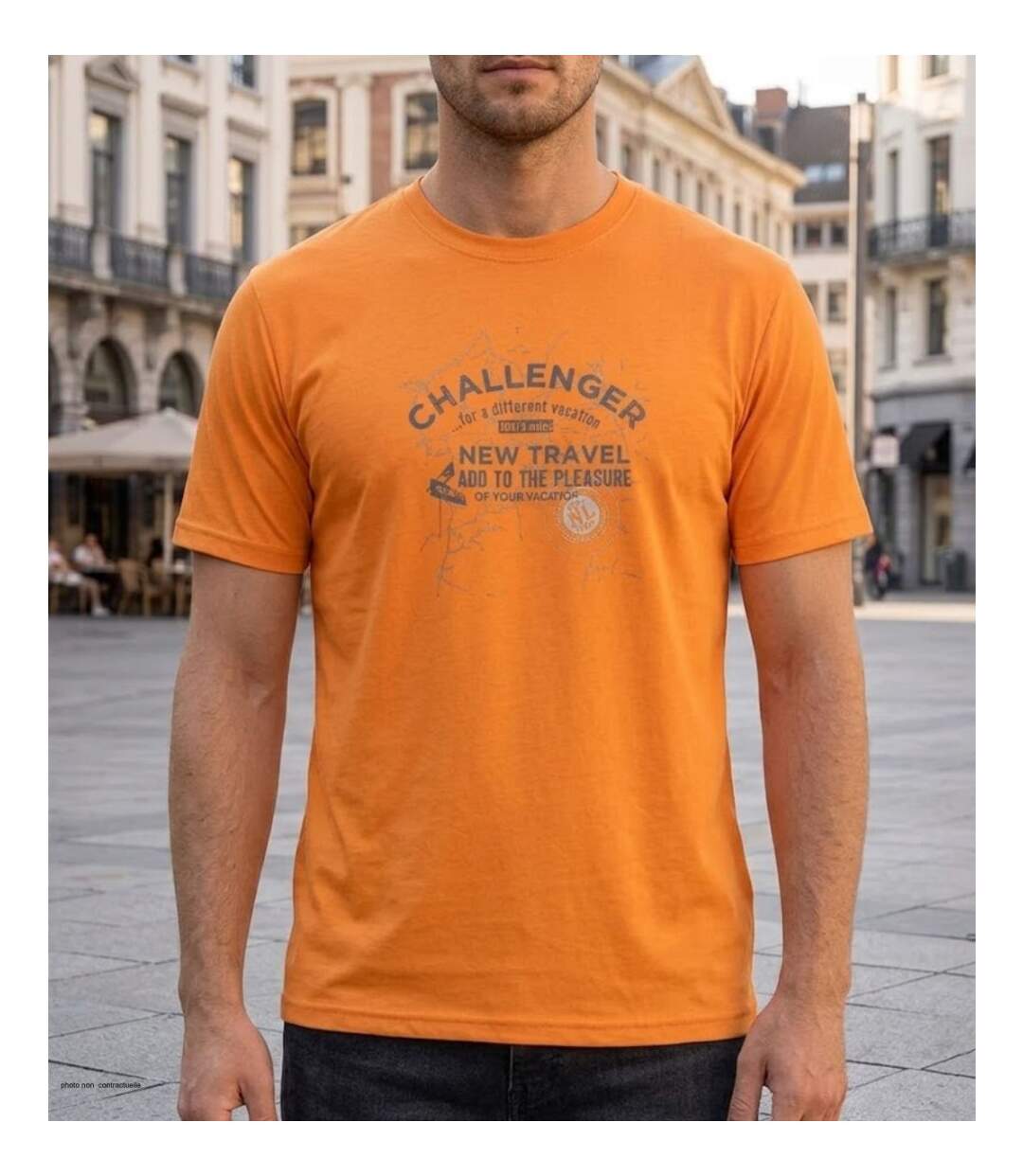CHALLENGER STEFANO — Tee-shirt manches courtes en coton jersey pour un confort dynamique au quotidien-1