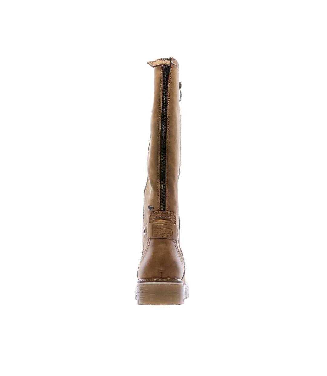Bottes marron femme relife janmile-3