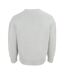 Mens Knitted Cotton Crew Neck Sweatshirt Light Grey Firetrap-2