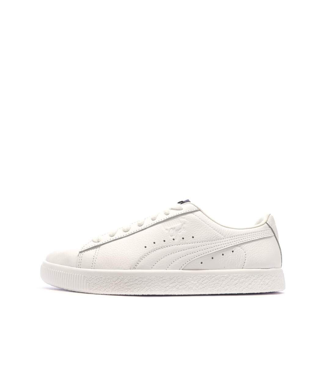 Baskets blanches homme puma clyde varsity-1