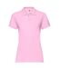 Polo Premium Femme Rose Clair Fruit Of The Loom-1