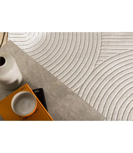 Tapis Déco Vince Solar 240x340cm Blanc