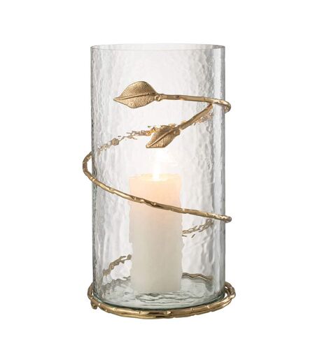 Vase en Verre Feuille Ofelia 34cm Transparent
