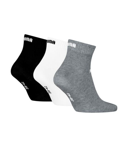 Socquettes Style Logo Adulte Noir Blanc Gris Puma