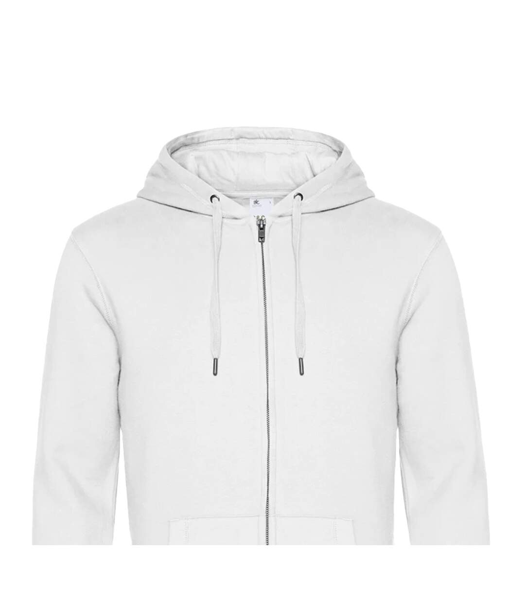 Veste à capuche king homme blanc B&C-2