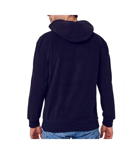 Sweat à capuche Marine Homme Schott Micro Polar - L