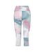 Womens/ladies Influential Ii Marble 3/4 Leggings Marble Dare 2B-2