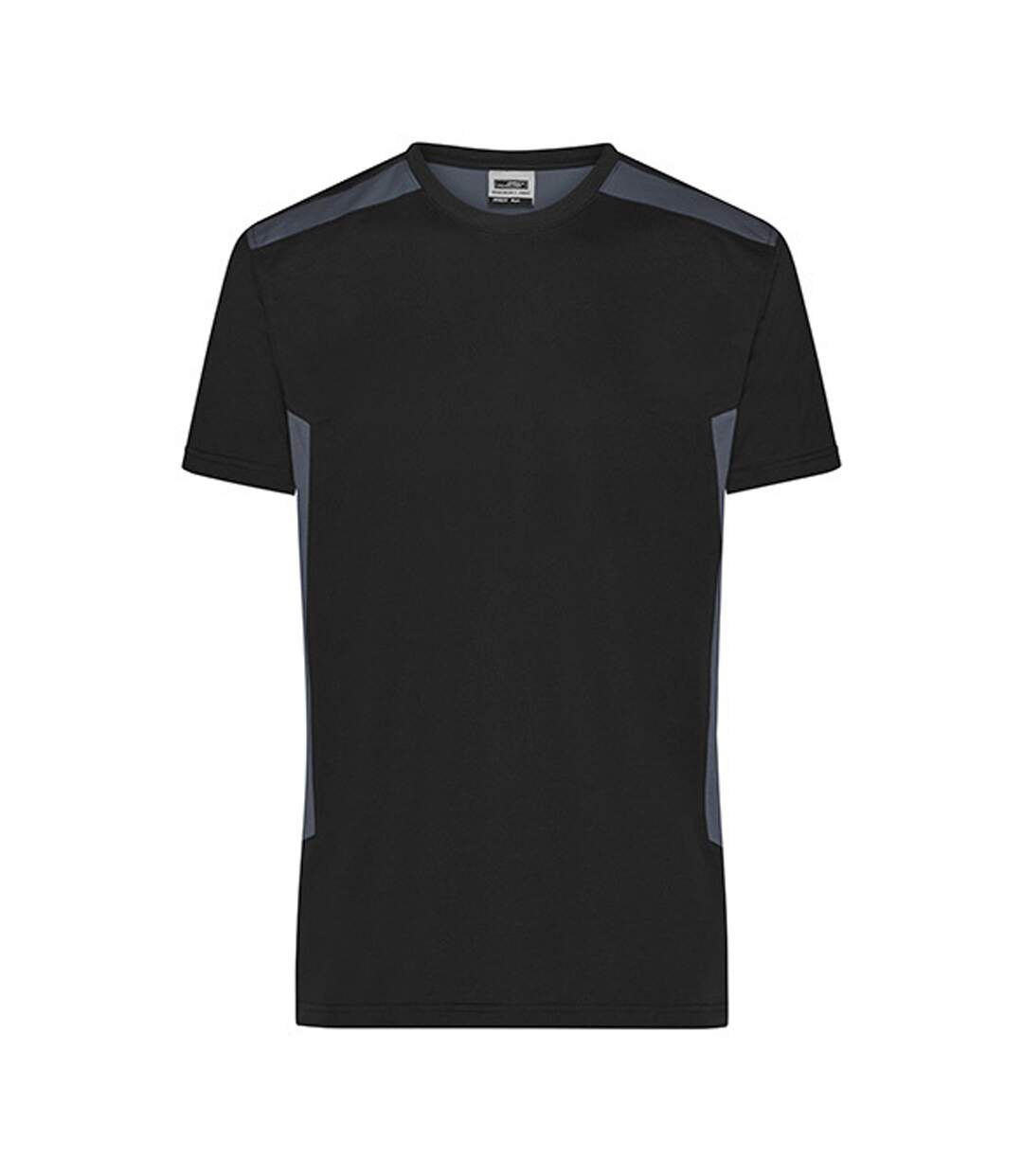 T-shirt Workwear Strong Homme Noir Carbone James And Nicholson-1
